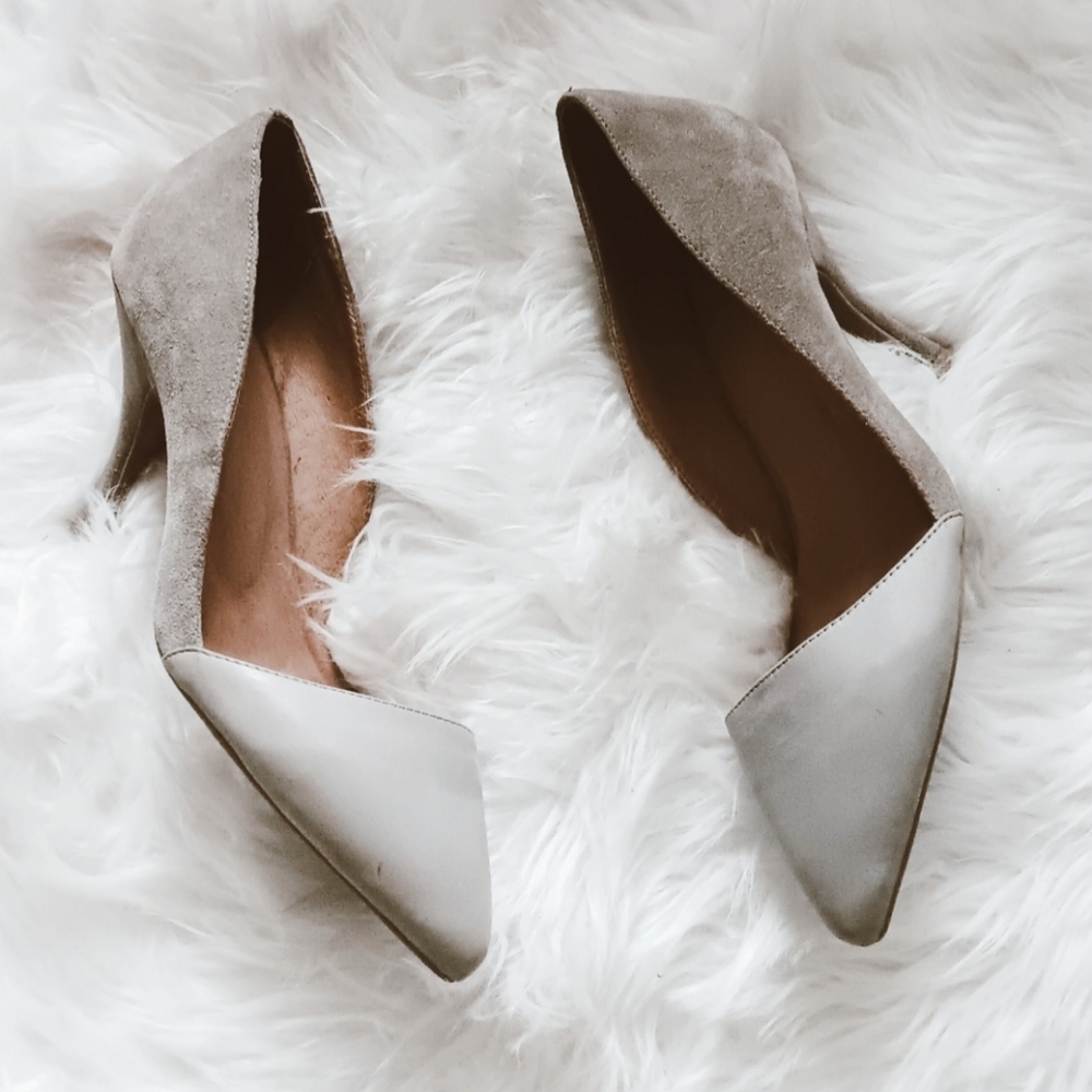 Jeffrey Campbell Free People Boho Minimalist Chic Neutral Suede Leather Heels